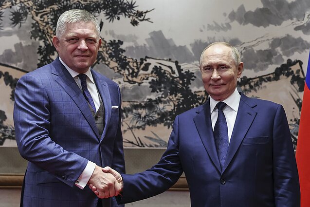 Robertas Fico ir Vladimiras Putinas