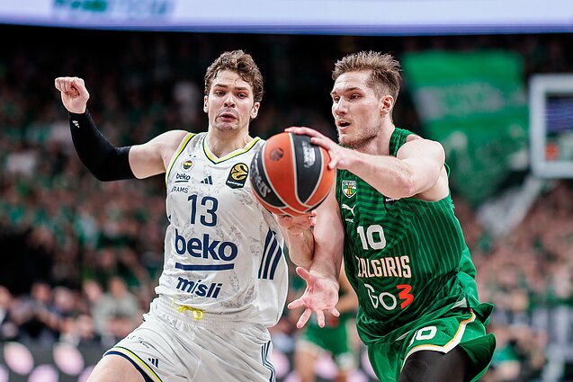 Ąžuolas Tubelis ir Tarikas Biberovičius, Eurolyga: Kauno „Žalgiris“ – Stambulo „Fenerbahče“