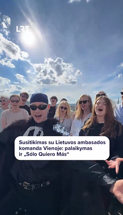 Su Lietuvos ambasados Austrijoje komanda susitikęs Lion Ceccah: esu dėkingas už palaikymą