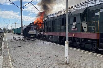 Ataka prieš geležinkelių infrastruktūrą Sumuose