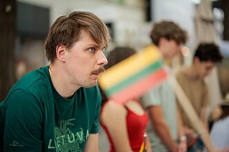 Europos dienos mugėje Vienoje - ir stendas, pristatantis Lietuvą