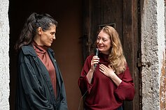 Menininkė Eglė Budvytytė, kuratorė Louise O’Kelly. Lietuvos paviljonas Venecijos šiuolaikinio meno bienalėje Menininkė Eglė Budvytytė, kuratorė Louise O’Kelly. Lietuvos paviljonas Venecijos šiuolaikinio meno bienalėje