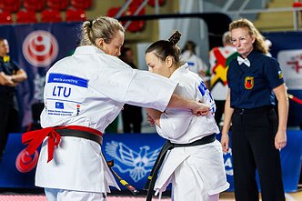 Brigita Gustaitytė. 2026 m. Europos kiokušin karatė čempionatas Batumyje Brigita Gustaitytė. 2026 m. Europos kiokušin karatė čempionatas Batumyje