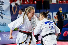 Brigita Gustaitytė. 2026 m. Europos kiokušin karatė čempionatas Batumyje Brigita Gustaitytė. 2026 m. Europos kiokušin karatė čempionatas Batumyje