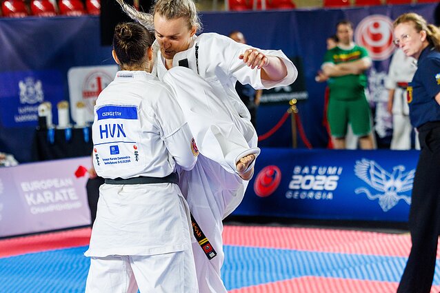 Brigita Gustaitytė. 2026 m. Europos kiokušin karatė čempionatas Batumyje Brigita Gustaitytė. 2026 m. Europos kiokušin karatė čempionatas Batumyje