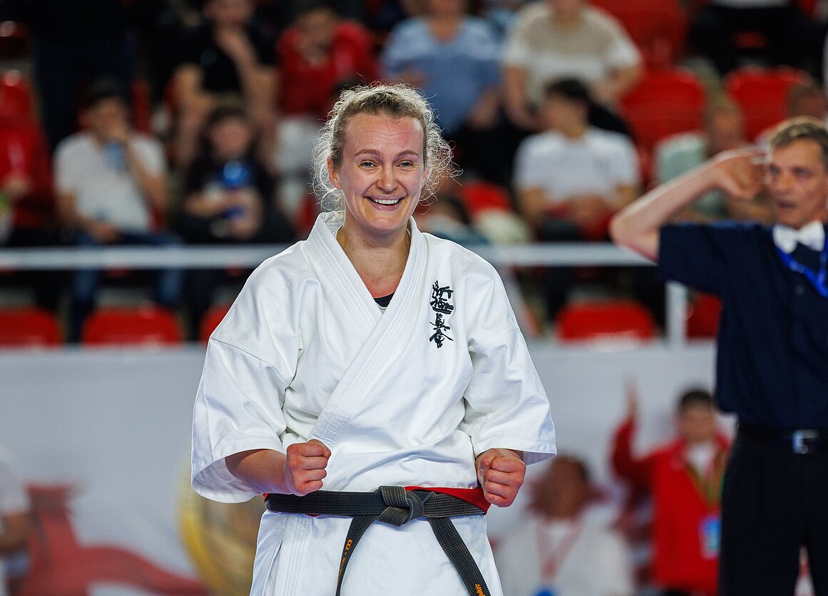 Brigita Gustaitytė. 2026 m. Europos kiokušin karatė čempionatas Batumyje Brigita Gustaitytė. 2026 m. Europos kiokušin karatė čempionatas Batumyje