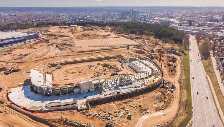 The national stadium construction site