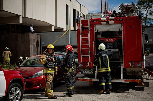 Prie Vyriausybės surengtos institucijų pratybos