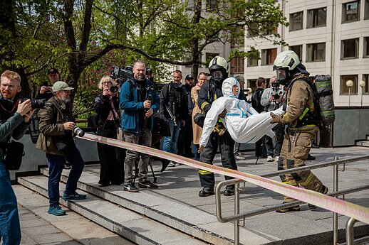 Prie Vyriausybės surengtos institucijų pratybos