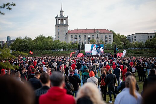 Vilniaus „Ryto“ sutiktuvės prie Baltojo tilto