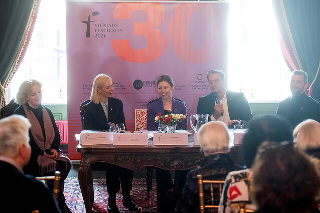 Vilniaus festivalio spaudos konferencija Vilniaus festivalio spaudos konferencija
