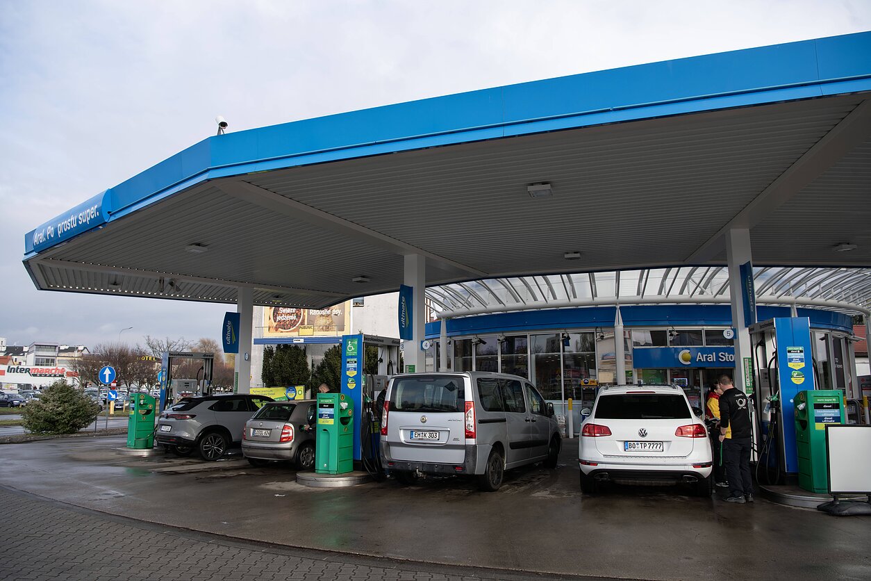 Degalinė Lenkijoje