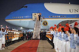 Donaldas Trumpas atvyko į Kiniją Donaldas Trumpas atvyko į Kiniją