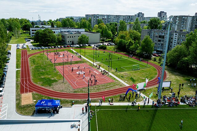 Nowy kompleks sportowy w Fabijaniszkach
