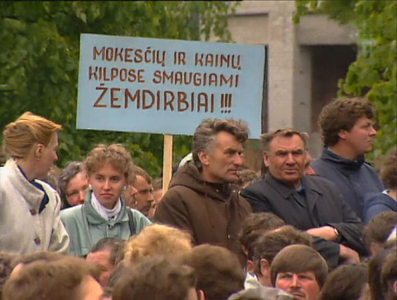 Žemdirbių mitingas Vilniuje 1991 metų gegužės mėnesį Žemdirbių mitingas Vilniuje 1991 metų gegužės mėnesį
