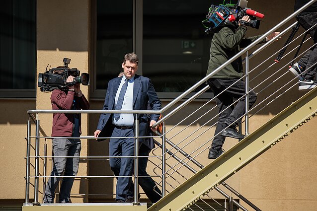Po przeszukaniach w domu Remigijus Žemaitaitis przybył do Sejmu Po przeszukaniach w domu Remigijus Žemaitaitis przybył do Sejmu