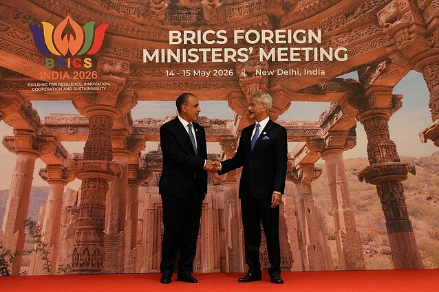 BRICS užsienio reikalų ministrų susitikimas Naujajame Delyje BRICS užsienio reikalų ministrų susitikimas Naujajame Delyje