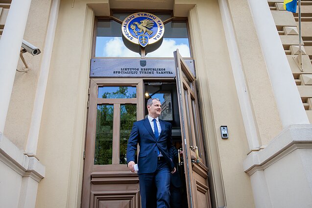 Gintautas Paluckas su advokatu atvyko į STT