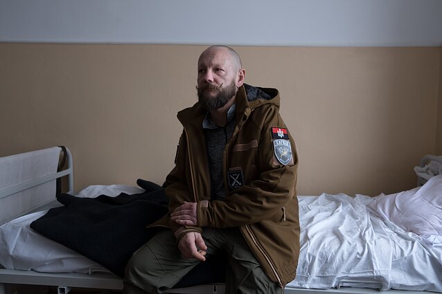 Linas Liutkevičius ligoninėje Ukrainoje. Linas Liutkevičius ligoninėje Ukrainoje.