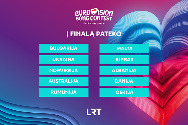 „Eurovizijos“ II pusfinalio dalyviai, patekę į finalą