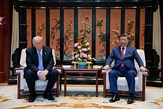 Donaldas Trumpas ir Xi Jinpingas Donaldas Trumpas ir Xi Jinpingas