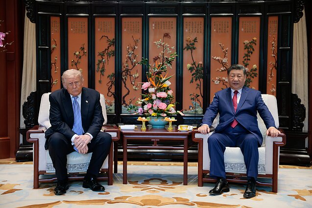 Donaldas Trumpas ir Xi Jinpingas Donaldas Trumpas ir Xi Jinpingas