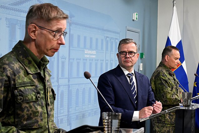 Spaudos konferencija dėl paskelbto pavojaus Suomijoje Spaudos konferencija dėl paskelbto pavojaus Suomijoje