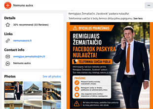  „Nemuno aušros“ įrašas socialiniame tinkle