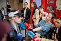 Lion Ceccah ir Lietuvos eurovizinė delegacija sekmadienio popietę sugrįžo į Lietuvą
