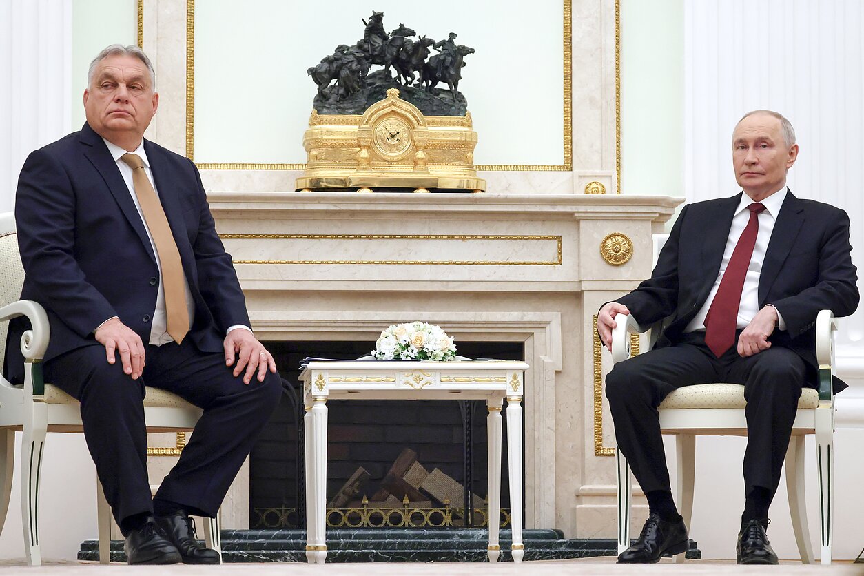 Viktoras Orbanas ir Vladimiras Putinas Viktoras Orbanas ir Vladimiras Putinas