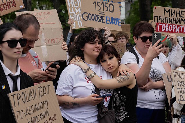 Kyjivo gyventojai protestavo prieš civilinį kodeksą Kyjivo gyventojai protestavo prieš civilinį kodeksą