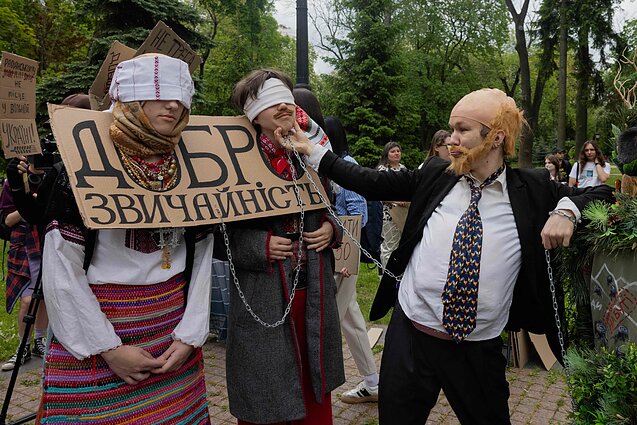 Kyjivo gyventojai protestavo prieš civilinį kodeksą Kyjivo gyventojai protestavo prieš civilinį kodeksą