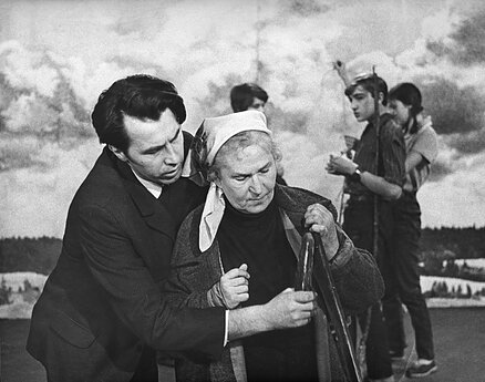 Režisierius Petras Bielskis ir aktorė Kazimiera Kymantaitė. 1972 m. 