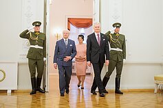 Švedijos karalius Karlas XVI Gustavas ir karalienė Silvija, Gitanas Nausėda ir Diana Nausėdienė