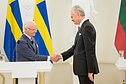 Švedijos karalius Karlas XVI Gustavas ir Gitanas Nausėda