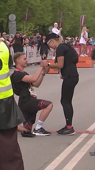 Rygos maratone susižadėjo lietuviai