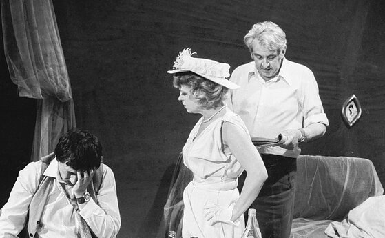 Viktoras Valašinas, Gražina Balandytė, Mamertas Karklelis. 1981 m. 