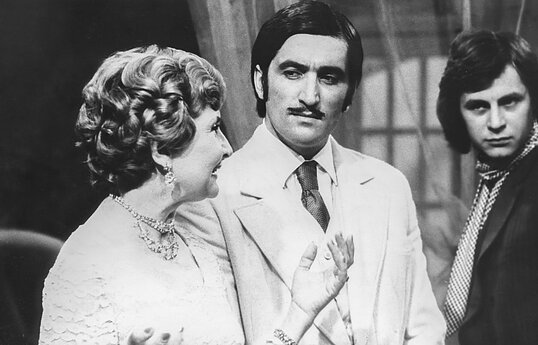Antanina Mackevičiūtė, Rimantas Štaras ir Robertas Vaidotas (dešinėje). 1981 m. 