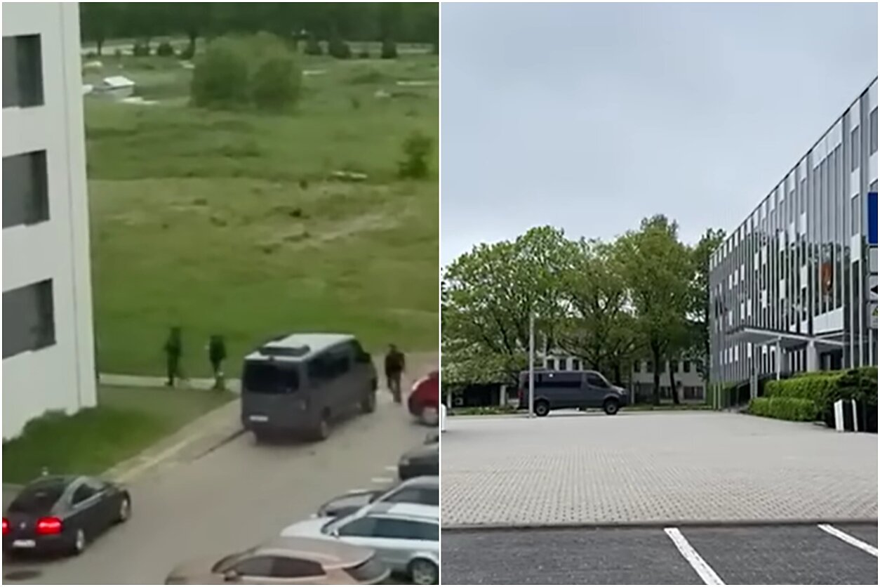 Šalčininkuose – teisėsaugos operacija: „Aro“ pareigūnai ir prie rajono savivaldybės Šalčininkuose – teisėsaugos operacija: „Aro“ pareigūnai ir prie rajono savivaldybės