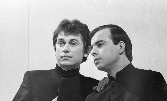 Albinas Arkauskas ir Rimantas Jovas. 1982 m. 