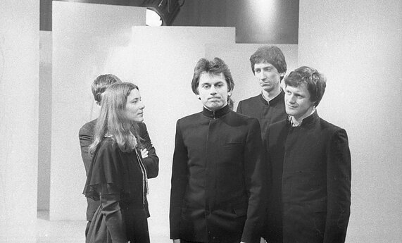  Iš kairės: Rasa Jaučionytė, Albinas Arkauskas, Sakalas Uždavinys 1982 m.