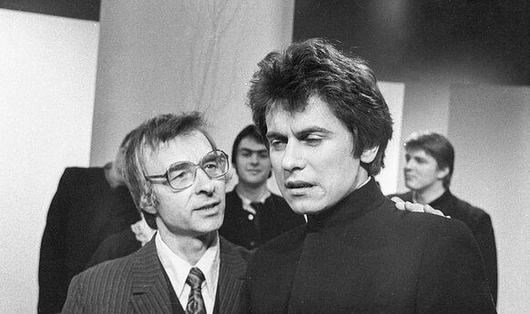 Ferdinandas Jakštys (kairėje) ir Albinas Arkauskas. 1982 m. 