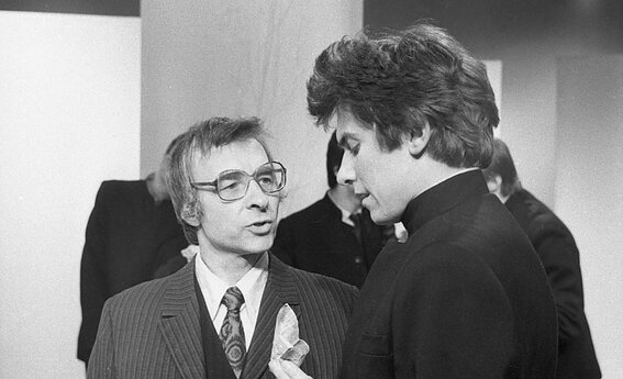Ferdinandas Jakštys (kairėje) ir Albinas Arkauskas. 1982 m. 