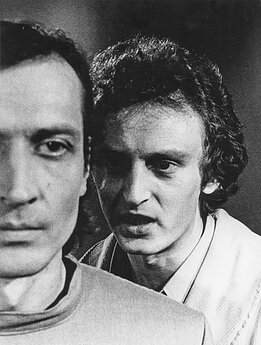 Algis Matulionis (kairėje), Petras Venslovas. 1977 m. 