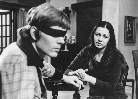 Eglė Gabrėnaitė ir Ramutis Rimeikis. 1977 m. 