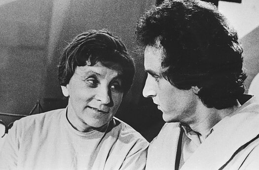 Regina Marija Varnaitė-Eidukaitienė ir Petras Venslovas. 1977 m. 