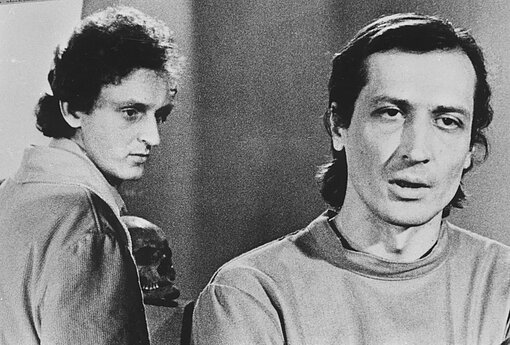 Petras Venslovas (kairėje) ir Valentinas Masalskis. 1977 m. 