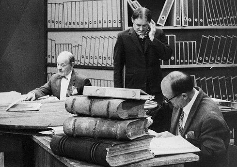 Alfonsas Radzevičius, Eduardas Kunavičius (stovi). 1969 m. 