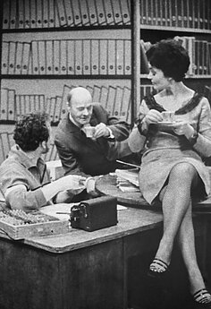 Vincentas Aleknavičius, Alfonsas Radzevičius ir Marija Rasteikaitė. 1969 m. 