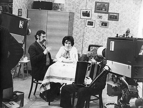 Juozas Jaruševičius ir Janina Berūkštytė-Trinkūnienė. 1976 m. 